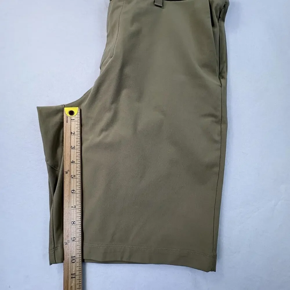 Lululemon Commission Relaxed Shorts Mens 32 Khaki Warpstreme 10” Chino